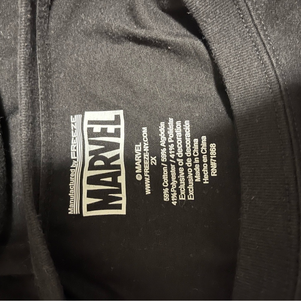 Embroidered Marvel Tee- 2X